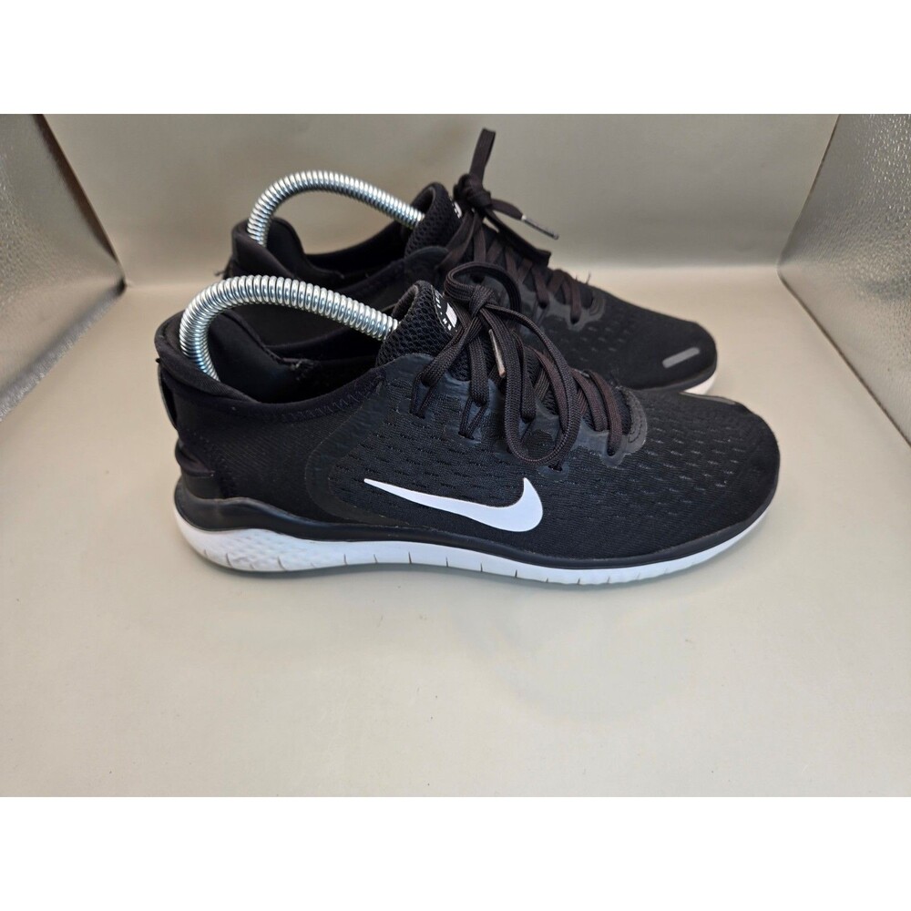 Nike Free RN 2018 Shoes Women's 8 Black Road Running Athletic Minimal Sneakers